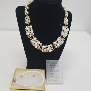 Pearl necklace set